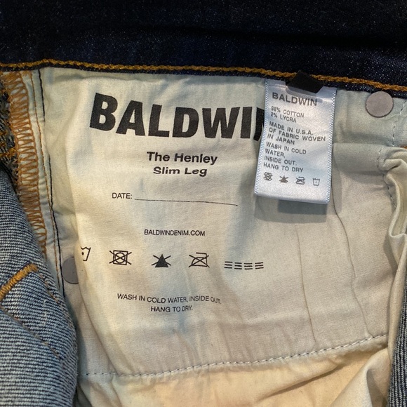 Baldwin men’s jeans size 30 - Picture 4 of 6